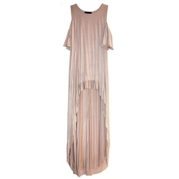 Rae Mode Hi Low Cold Shoulder Top Moss Green Viscose Modal Buttery Soft 2X Plus - Picture 4 of 14